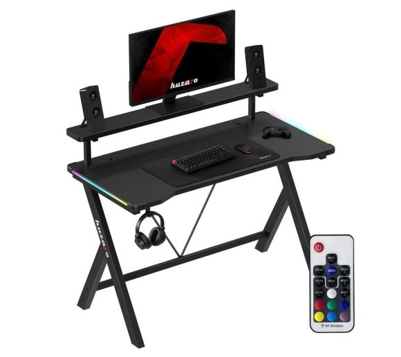 Huzaro - Hero 1.9 Crni RGB Gaming sto 120x60cm_0