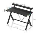 Huzaro - Hero 1.9 Crni RGB Gaming sto 120x60cm_small_2