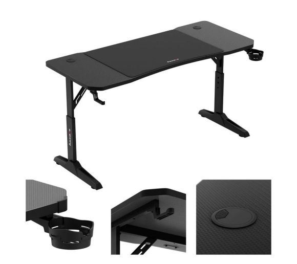 Huzaro - Hero 3.6 Crni Podesivi Gaming sto 140x60cm_6