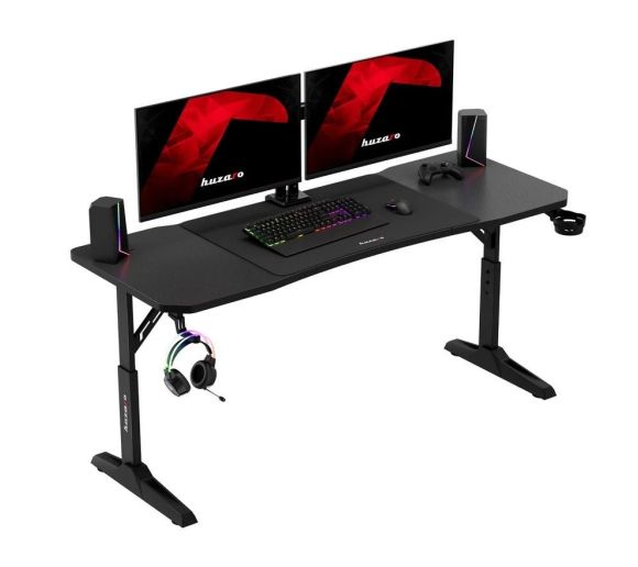 Huzaro - Hero 4.6 Crni Podesivi Gaming sto 160x60cm_0