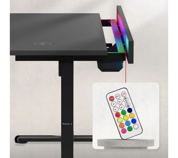 Huzaro - Hero 8.7 Crni RGB Električni podesivi sto 140x70cm_5