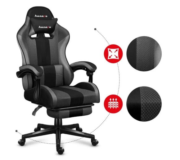 Huzaro - Force 4.7 Gaming Stolica Siva Mesh_6
