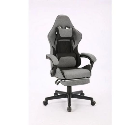 ePlayGame - Gaming stolica HC-4095 BDG platno tamno sivo crna_0