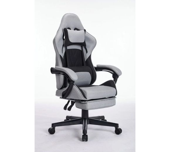 ePlayGame - Gaming stolica HC-4095 BG platno sivo crna_0