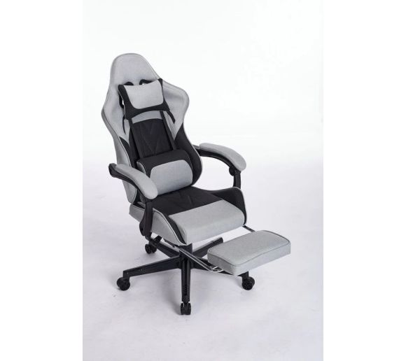 ePlayGame - Gaming stolica HC-4095 BG platno sivo crna_2