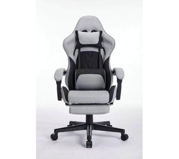 ePlayGame - Gaming stolica HC-4095 BG platno sivo crna_3