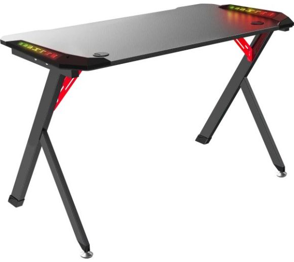 Defender - Gaming sto Spirit 75x120x60cm x 15mm backlight držač za čase crni_3
