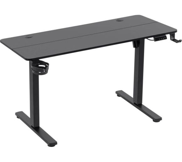 Defender - Gaming sto Saturn 100x60cm x 15mm električni podizač držač za čase crni_0