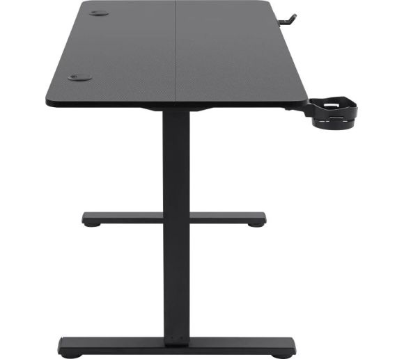 Defender - Gaming sto Saturn 100x60cm x 15mm električni podizač držač za čase crni_1