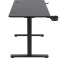 Defender - Gaming sto Saturn 100x60cm x 15mm električni podizač držač za čase crni_small_1