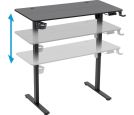 Defender - Gaming sto Saturn 100x60cm x 15mm električni podizač držač za čase crni_small_3