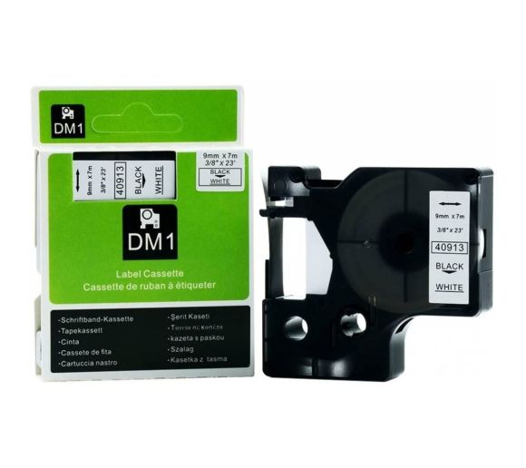 PUTY - Kompatibilna DYMO traka DM1 40913 9mm x 7m crno na belo_0