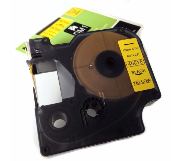PUTY - Kompatibilna DYMO traka DM1 45018 12mm x 7m crno na zuto_0
