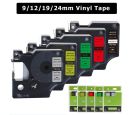 PUTY - Kompatibilna DYMO traka DM1 RHINO 18438 12mm x 5.5m crno na crveno_small_0