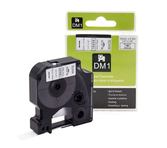 PUTY - Kompatibilna DYMO traka DM1 RHINO 18444 12mm x 5.5m crno na belo_0