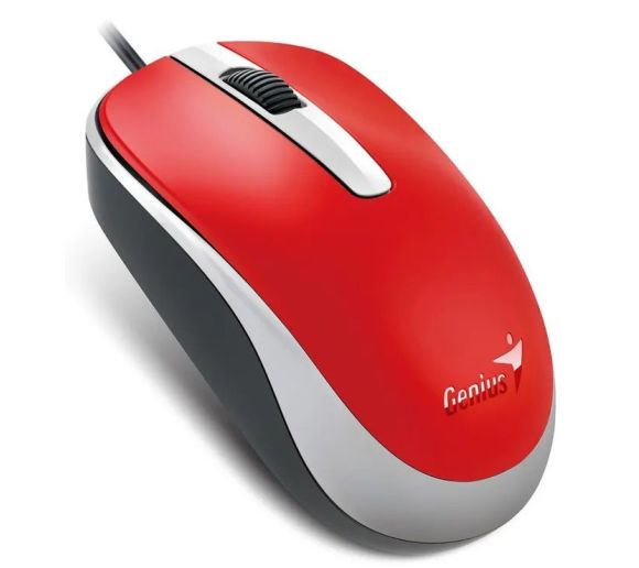 Genius - Genius Mouse DX-120 USB, RED_0