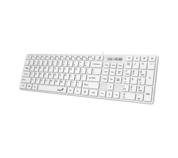 Genius - Genius SlimStar 126,SER,USB,WHITE_0