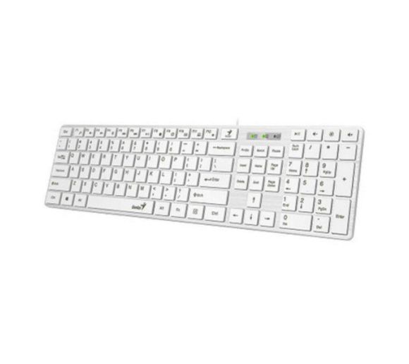 Genius - Genius SlimStar 126,US,USB,WHITE_0