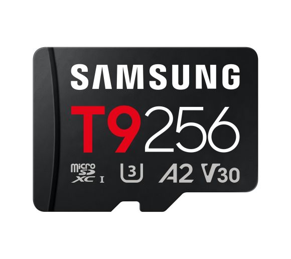 Samsung - MicroSD 256GB, T9, SDXC, UHS-I U3 V30 A2, Read up to 200MB/s, Write up to 130MB/s,  for 4K and FullHD video recording_0