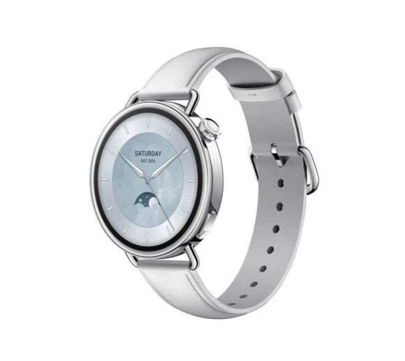 Xiaomi Watch S4 41mm Leather Strap(White)_0
