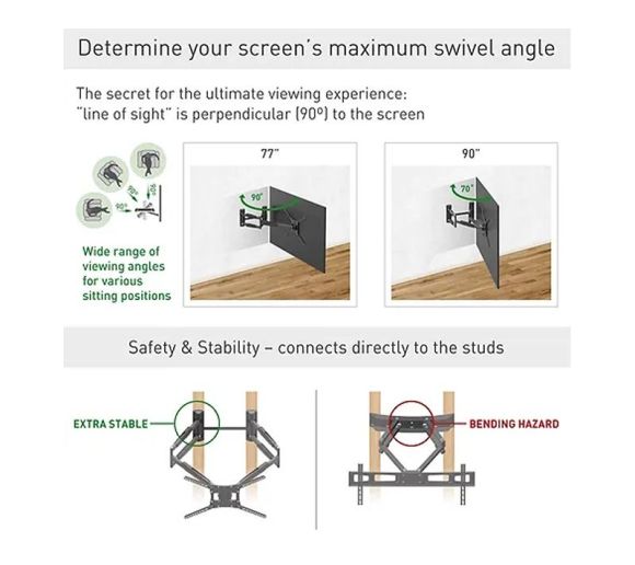 BARKAN - BM466XP LCD TV zglobni zidni nosač do 90 inča _7