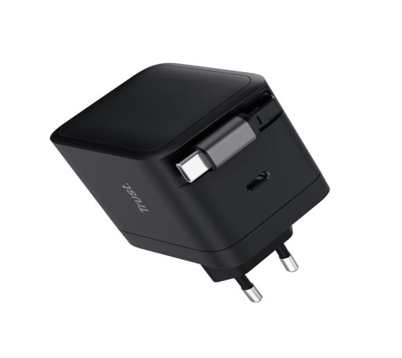Trust - Punjac TRUST MAXO 65W RTRCT/2x USB-C/rectractable/0.67m/laptop/tablet/smartphone/crna_2