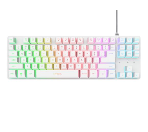 Trust - Tastatura TRUST GXT833 THADO žicna/RGB/TKL/gaming/bela_1