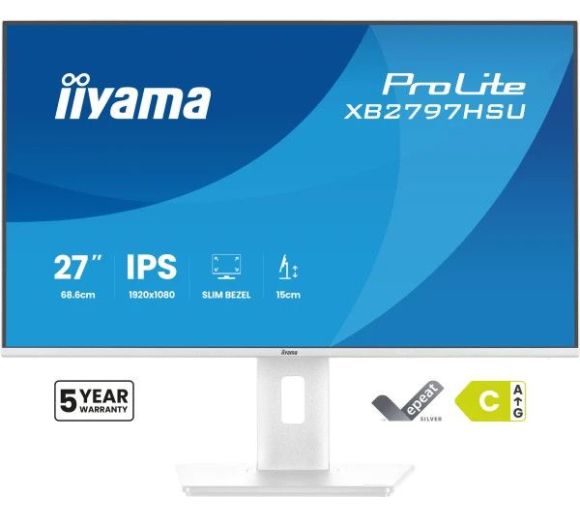 Monitor 27" Iiyama XB2797HSU-W1 IPS 1920x1080/120Hz/1ms/HDMI/DP/USB/pivot/zvucni_0