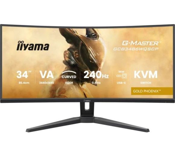 Monitor 34" Iiyama GCB3486WQSCP-B1 VA 3440 x 1440/240Hz/0.4ms/HDMI/DP/USB/zvucni_0