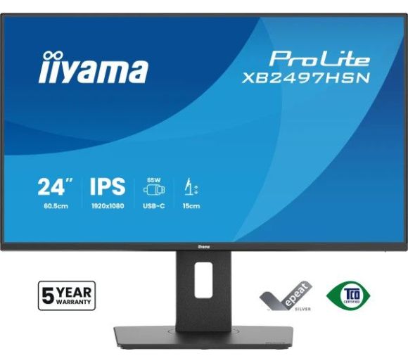 Monitor 23.8" Iiyama XB2497HSN-B1 IPS 1920x1080/144Hz/1ms/HDMI/DP/USB-C_0