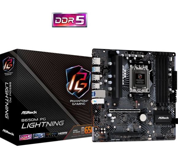ASRock - MB AM5 Asrock B650M PG Lightning_0