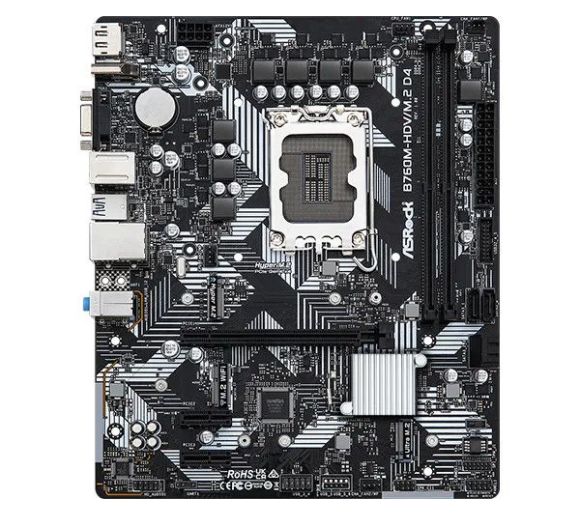 ASRock - MB s1700 ASRock B760M-HDV/M.2 D4 90-MXBL40-A0UAYZ_4