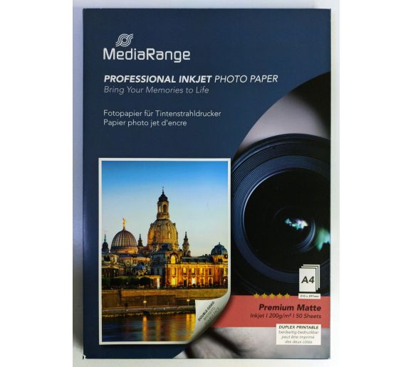 MediaRange -  foto papir A4 dualside matt 200 g/m² MRINK102_0