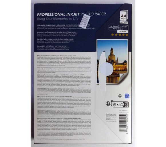 MediaRange -  foto papir A4 dualside matt 200 g/m² MRINK102_1