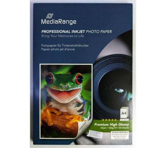 MediaRange -  germany foto papir A4 double side hi-glossy 160 g/m² 50 listova MRINK108_0