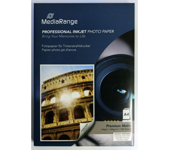 MediaRange -  foto papir A4 dual side matte coated 140 g/m² 100 listova MRINK111 (FP140MRD/Z)_0