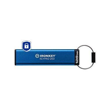 Kingston - USB Flash Kingston 128GB IronKey Keypad 200 IKKP200/128GB_0