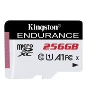 Kingston - MicroSDXC 256GB, High-Endurance, IPX7, -25-85 °C, Class 10 UHS-I U1 A1, Read up to 95MB/s, Write up to 45MB/s