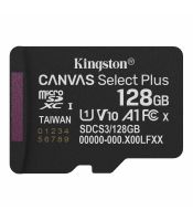 Kingston - MicroSDXC 128GB, Canvas Select Plus, Class 10 UHS-I U1 V10 A1, Read up to 150MB/s