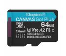 Kingston - MicroSDXC 64GB, Canvas Go! Plus, Class10 UHS-I U3 V30 A2, Read up to 200MB/s, Write up to 100MB/s, for 4K and FullHD video recording_small_0