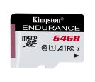 Kingston - MicroSDXC 64GB, High-Endurance, IPX7, -25-85 °C, Class 10 UHS-I U1 A1, Read up to 95MB/s, Write up to 30MB/s_small_0