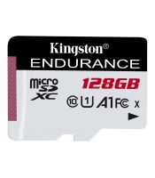 Kingston - MicroSDXC 128GB, High-Endurance, IPX7, -25-85 °C, Class 10 UHS-I U1 A1, Read up to 95MB/s, Write up to 45MB/s