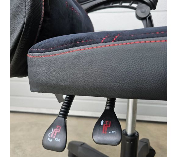 Supreme Velur Gaming stolica crveni trim_2