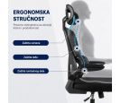 Nuvora Ergonomska Kancelarijska Stolica Crna | K-Office.rs_small_5