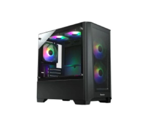 Stars Solutions - Kuciste Stars Solution A04 Crno, Tempered Glass, 3x 14cm ARGB_0
