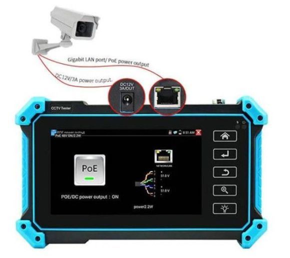 NOYAFA - Noyafa NF-IPC715 CCTV Tester Monitor | 5.4" Ekran, 8MP AHD/TVI/CVI |_4
