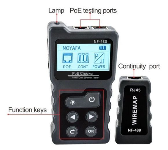 NOYAFA - Noyafa NF-488 PoE Tester | Provera Napona, Snage i Standarda |_3