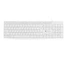 NAUTILUS, Slim Multimedia Keyboard US, Spill Proof, USB, White_small_0