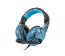 FURY HELLCAT, Gaming Headset with Volume Control, 3.5mm Stereo, LED Backlit (USB), Black/Blue_small_0
