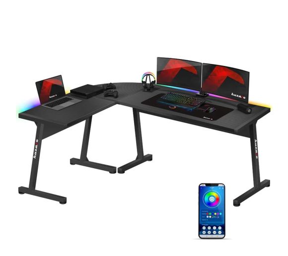 Huzaro - Hero 6.0 Crni RGB Ugaoni Gaming sto_0
